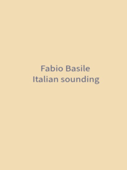 Italian sounding - cover