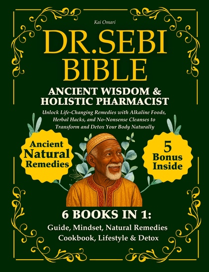 Dr Sebi Bible - Ancient Wisdom & Holistic Pharmacist: Unlock Life-Changing Remedies with Alkaline Foods Herbal Hacks and No-Nonsense Cleanses to Transform and Detox Your Body Naturally - cover
