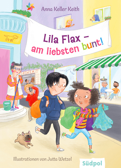 Lila Flax – am liebsten bunt! - Turbulente Schul- und Freundschaftsgeschichte um Vielfalt und Kreativität – Kinderbuch ab 9 Jahre - cover