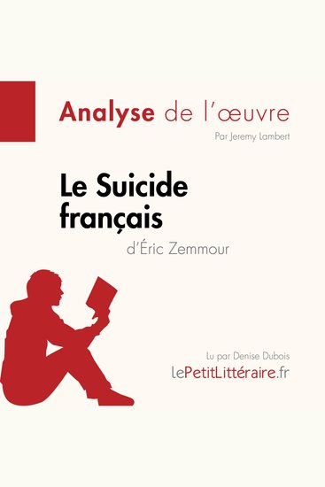 Le Suicide français d'Éric Zemmour (Fiche de lecture) - Analyse complète et résumé détaillé de l'oeuvre - cover