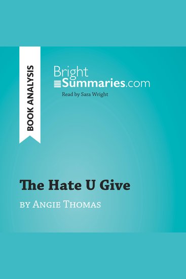 Hate U Give by Angie Thomas The (Book Analysis) - Detailed Summary Analysis and Reading Guide - cover