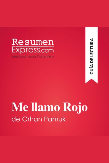 Me llamo Rojo de Orhan Pamuk (Guía de lectura) - Resumen y análisis completo - cover