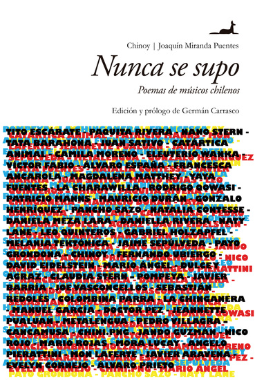Nunca se supo - Poemas de músicos chilenos - cover