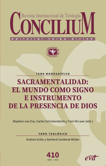 Sacramentalidad: el mundo como signo e instrumento de la presencia de Dios - Concilium 410 - cover