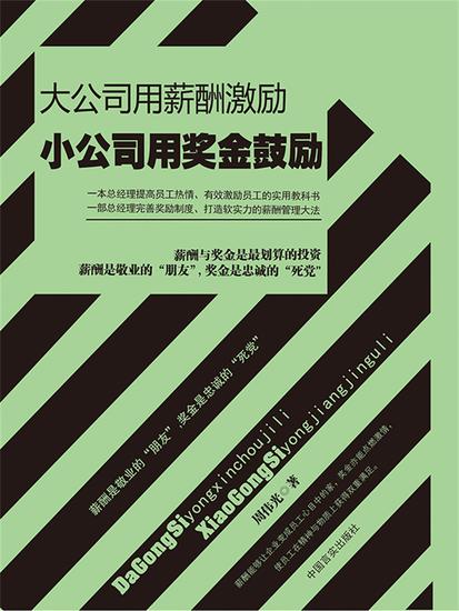 大公司用薪酬激励，小公司用奖金鼓励 - cover