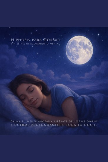Hipnosis para Dormir sin Estrés ni Agotamiento Mental - Calma tu mente agotada libérate del estrés diario y duerme profundamente toda la noche - cover