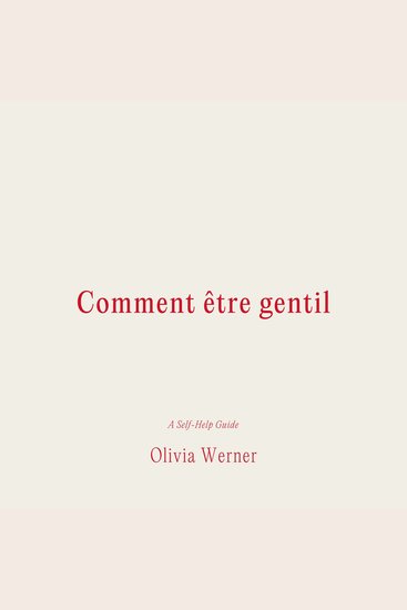 Comment être gentil - cover