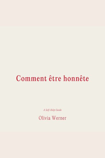 Comment être honnête - cover
