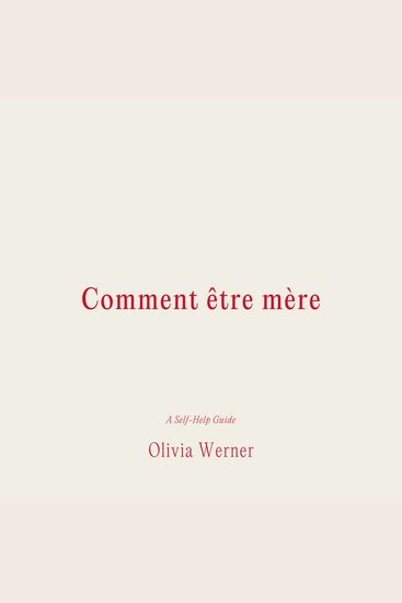 Comment être mère - cover