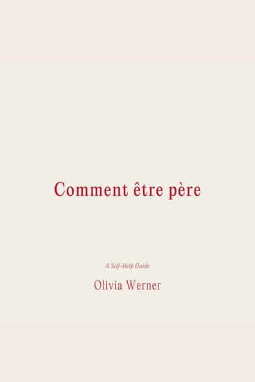 Comment être père - cover
