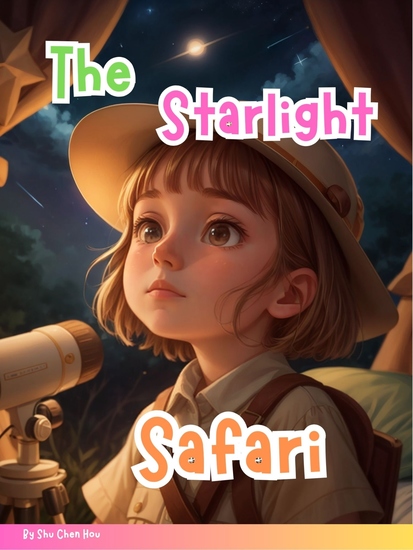 The Starlight Safari - Emma’s Nighttime Journey with Glowing Creatures and Cosmic Wonders - cover