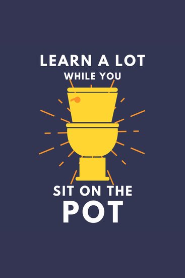 Learn A Lot While You Sit On The Pot - Funny Bathroom Trivia Book for Adults & Older Teens - cover
