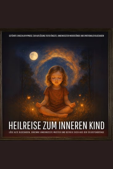 Heilreise zum Inneren Kind - Löse alte Blockaden erkenne unbewusste Muster und befreie dich aus der Selbstsabotage - Geführte Einschlafhypnose zur Auflösung tiefer Ängste unbewusster Widerstände und emotionaler Blockaden - cover