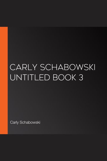 Carly Schabowski Untitled Book 3 - cover