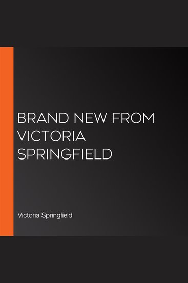 BRAND NEW from Victoria Springfield - cover
