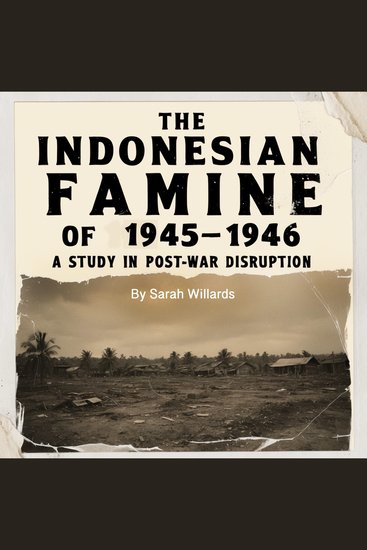 The Indonesian Famine of 1945-1946 - A Study in Post-War Disruption - cover