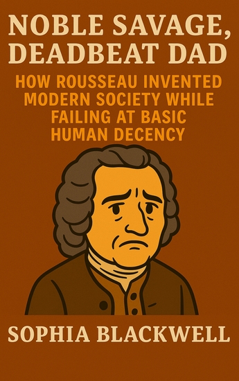 Noble Savage Deadbeat Dad - How Rousseau Invented Modern Society While Failing at Basic Human Decency - cover