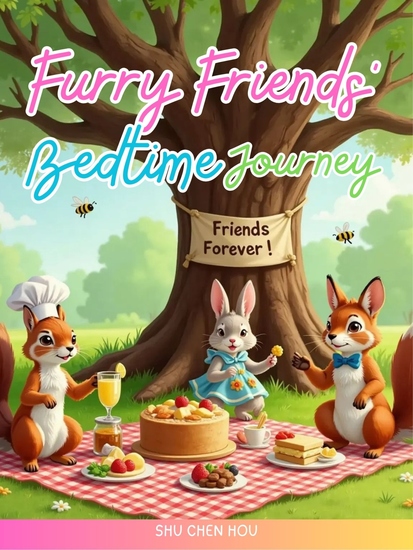 Furry Friends' Bedtime Journey - A Cozy Animal Adventure Full of Friendship Snuggles and Sweet Dreams - cover