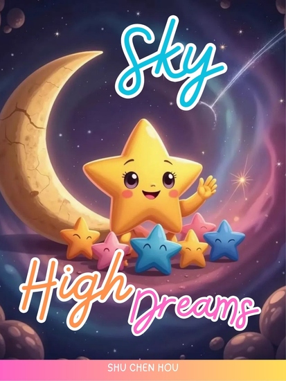Sky High Dreams - A Sparkly Nighttime Adventure with Constellations and Starry Friends - cover