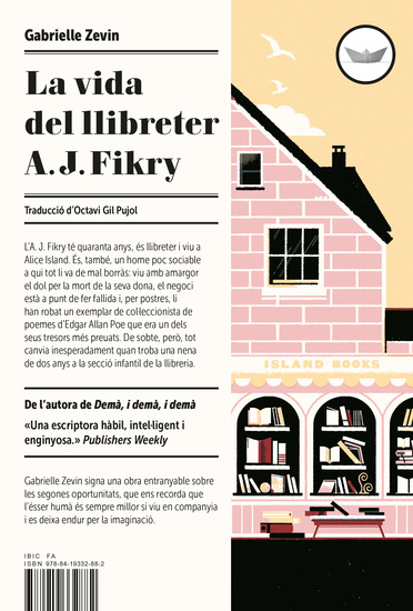 La vida del llibreter A J Fikry - cover
