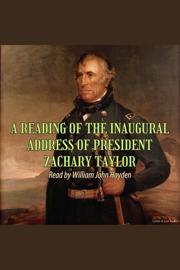 A Reading of the Inaugural Address of President Zachary Taylor - cover