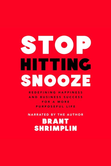 Stop Hitting Snooze - Redefining Happiness and Business Success for a More Purposeful Life - cover