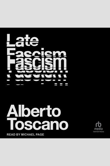 Late Fascism - Race Capitalism and the Politics of Crisis - cover