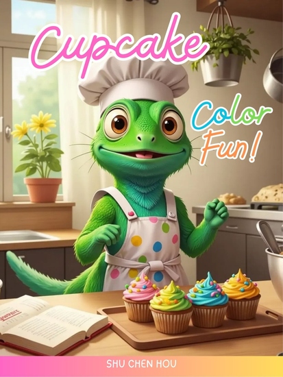 Cupcake Color Fun! - A Sweet and Colorful Learning Adventure with Coco the Chameleon - cover