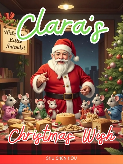 Clara's Christmas Wish - A Heartwarming Holiday Tale of Friendship Music and Woodland Magic - cover