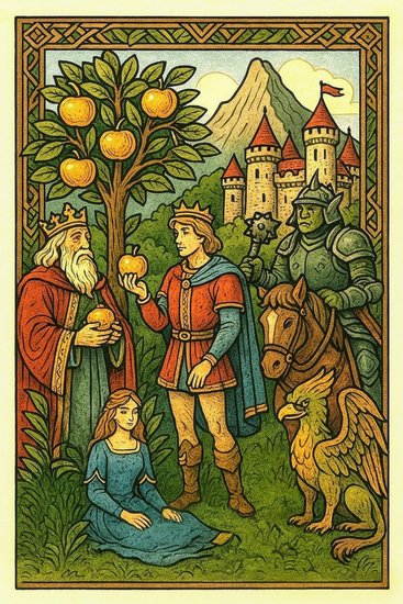 🌳Prâslea cel Voinic și merele de aur: Poveste românească adaptată pe înțelesul copiilor de azi - Aventură fantastică pentru cei mici - cover