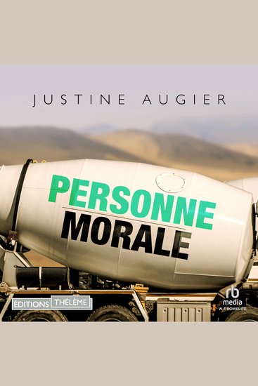 Personne morale - cover