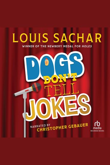 Dogs Don't Tell Jokes - A Play by Louis Sachar - cover