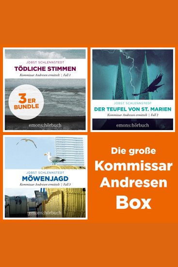 Die große Kommissar Andresen Box - Tödliche Stimmen Der Teufel von St Marien Möwenjagd - Kommissar Andresen (Ungekürzt) - cover