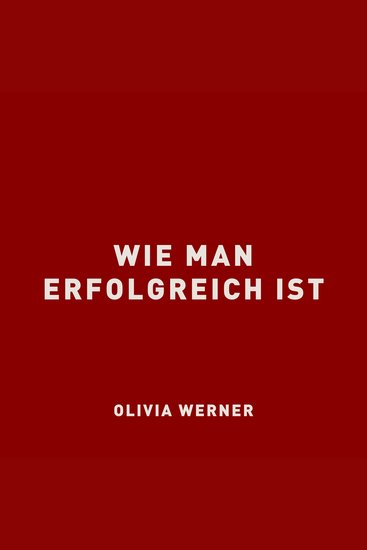 Wie man erfolgreich ist - cover