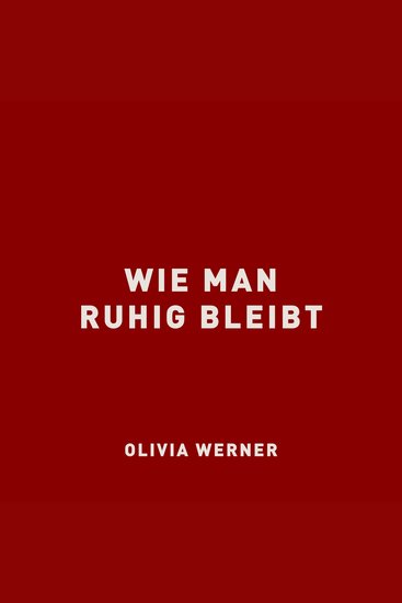 Wie man ruhig bleibt - cover