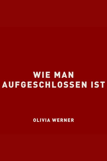 Wie man aufgeschlossen ist - cover
