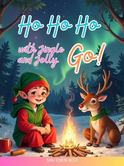 Ho Ho Ho with Jingle and Jolly Go! - A Laugh-Out-Loud Christmas Adventure with a Mischievous Elf and a Jokester Reindeer - cover