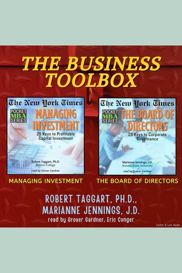 Business Toolbox The: Managing Investment & The Board of Directors - cover