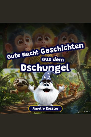 Gute Nacht Geschichten aus dem Dschungel - Lerne die Tiere des Dschungels kennen! Geschichten für Kinder von 2-8 - cover