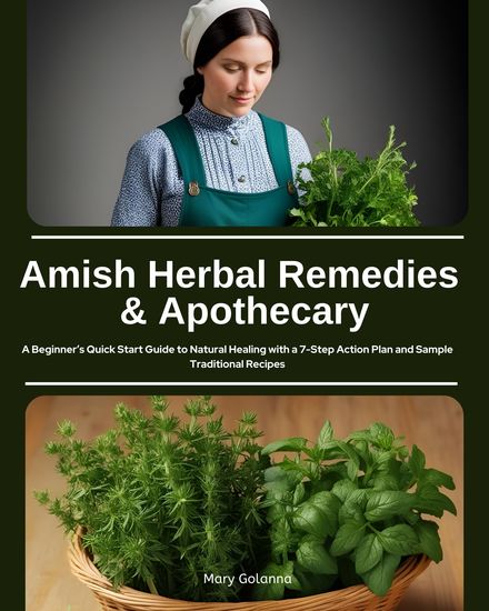 Amish Herbal Remedies & Apothecary - A Beginner’s Quick Start Guide to Natural Healing with a 7-Step Action Plan and Sample Traditional Recipes - cover