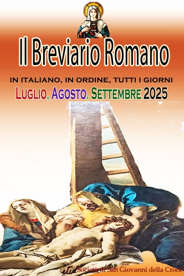 Il Breviario Romano in italiano in ordine tutti i giorni per Luglio Agosto Settembre 2025 - cover