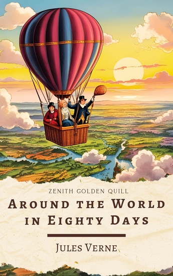 Around the World in Eighty Days - A Timeless Adventure Novel by Jules Verne - cover
