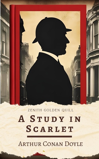 A Study in Scarlet - The First Sherlock Holmes Mystery by Sir Arthur Conan Doyle - cover