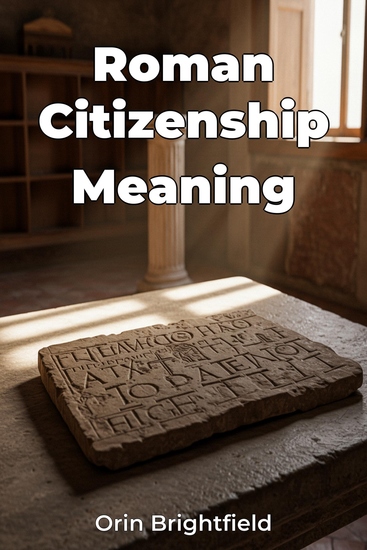 Roman Citizenship Meaning - cover