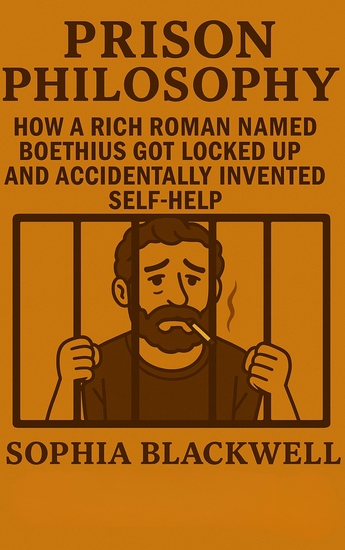 Prison Philosophy - How a Rich Roman Named Boethius Got Locked Up and Accidentally Invented Self-Help - cover