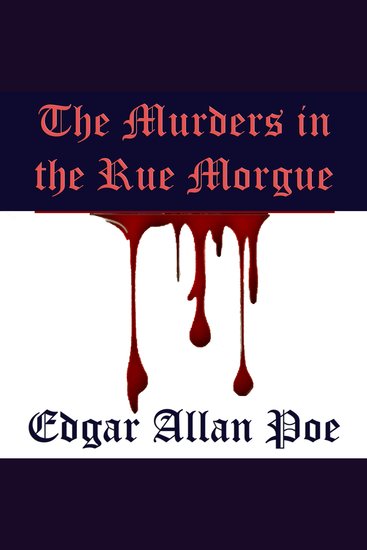 The Murders in the Rue Morgue - cover