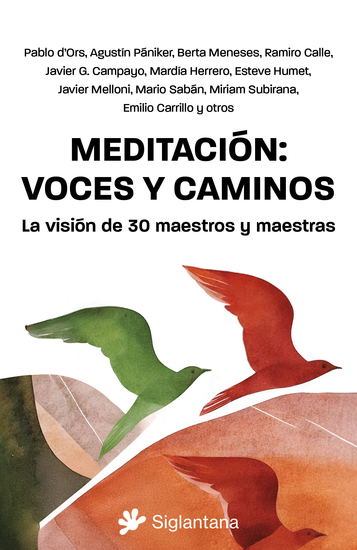 Meditación: voces y caminos - La visión de 30 maestros y maestras - cover