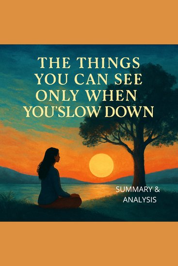 Things You Can See Only When You Slow Down The: Book summary & analysis - cover