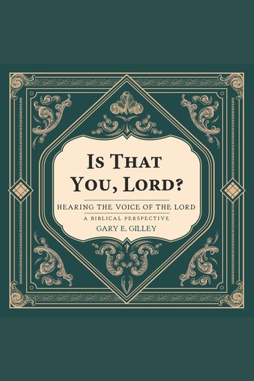 Is That You Lord? - Hearing the Voice of the Lord - a Biblical Perspective - cover