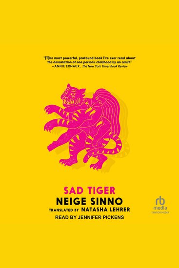Sad Tiger - cover